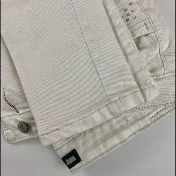 Levi’s White Denim Jeans. Leggings.  Jeggings. Skinny. Size 17. Super cute! - Picture 5 of 12